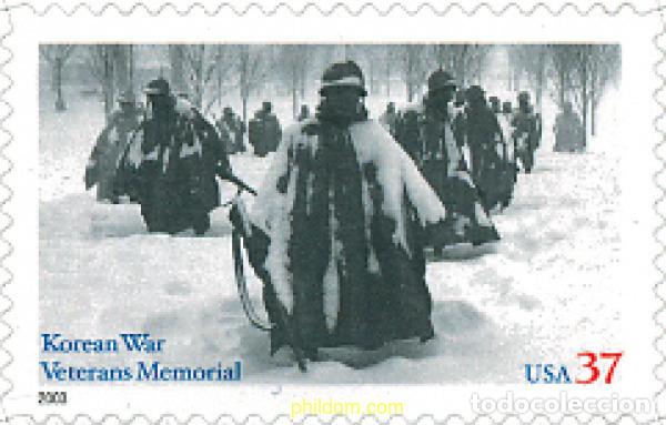 Sellos: 127906 MNH ESTADOS UNIDOS 2003 EN MEMORIA DE LOS VETERANOS DE LA GUERRA DE COREA