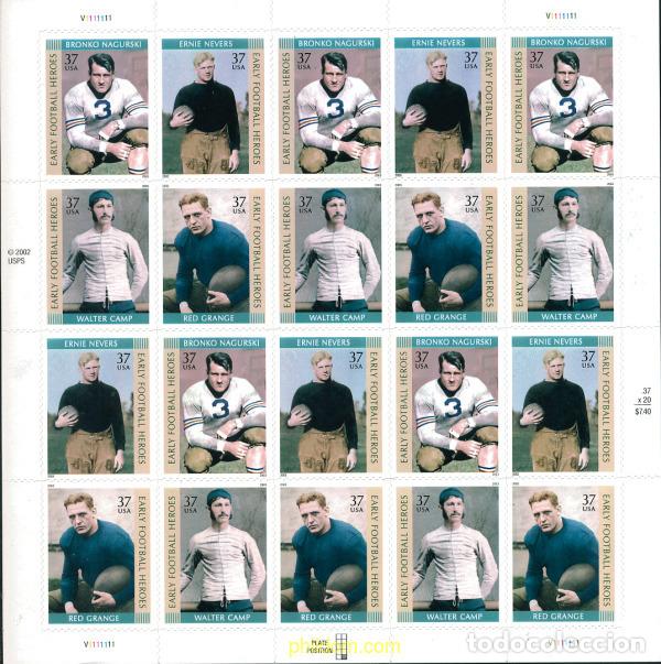 Sellos: 127911 MNH ESTADOS UNIDOS 2003 LEYENDAS DEL FUBTOL AMERICANO