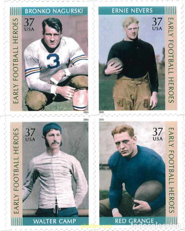 Sellos: 311368 MNH ESTADOS UNIDOS 2003 LEYENDAS DEL FUBTOL AMERICANO