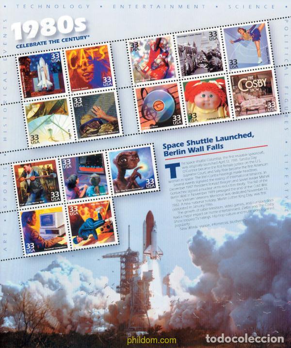Sellos: 130032 MNH ESTADOS UNIDOS 2000 IMAGENES DEL SIGLO XX (1980s)