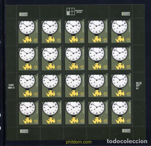 Sellos: 143416 MNH ESTADOS UNIDOS 2003 RELOJ ANTIGUO