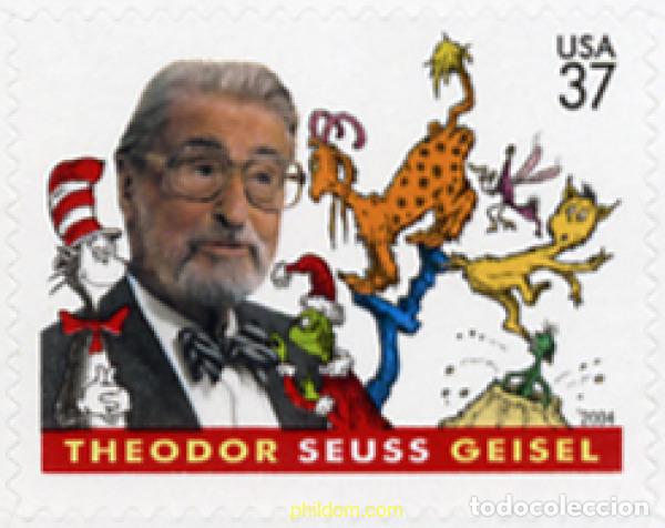 Sellos: 143542 MNH ESTADOS UNIDOS 2004 CENTENARIO DEL NACIMIENTO DE THEODOR SEUSS GEISEL