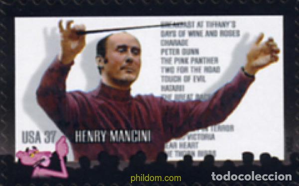 Sellos: 145286 MNH ESTADOS UNIDOS 2004 10 ANIVERSARIO DE LA MUERTE DE HENRY MANCINI