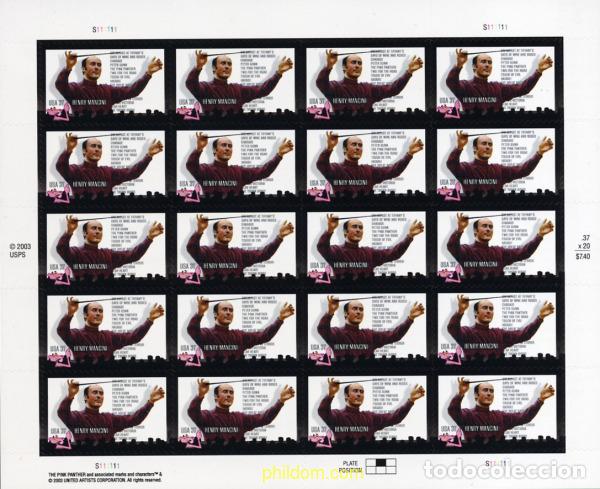 Sellos: 145287 MNH ESTADOS UNIDOS 2004 10 ANIVERSARIO DE LA MUERTE DE HENRY MANCINI