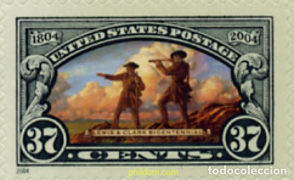 Sellos: 145700 MNH ESTADOS UNIDOS 2004 2 CENTENARIO DE LA EXPEDICION DE LEWIS Y CLARK
