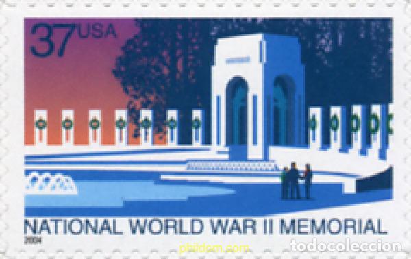 Sellos: 145818 MNH ESTADOS UNIDOS 2004 MEMORIAL NACIONAL DE LA 2 GUERRA MUNDIAL