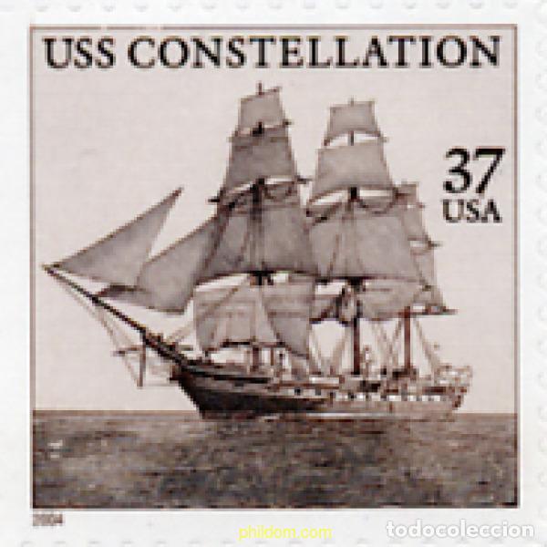 Sellos: 146166 MNH ESTADOS UNIDOS 2004 150 ANIVERSARIO DEL USS CONSTALLATION