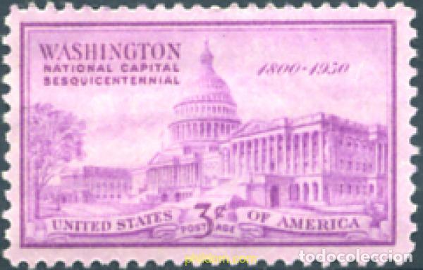 Sellos: 664808 HINGED ESTADOS UNIDOS 1950 150 ANIVERSARIO DE LA VILLA DE WASHINGTON
