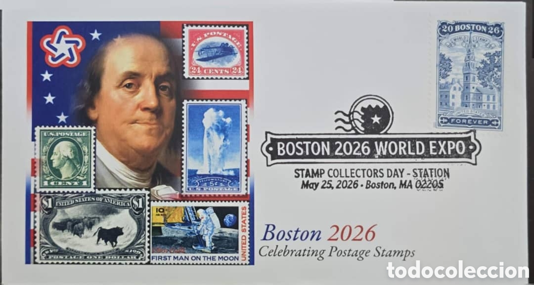 Sellos: CA)USA2026. World Philatelic Exhibition Boston 2026 / Tribute to American Postal History.