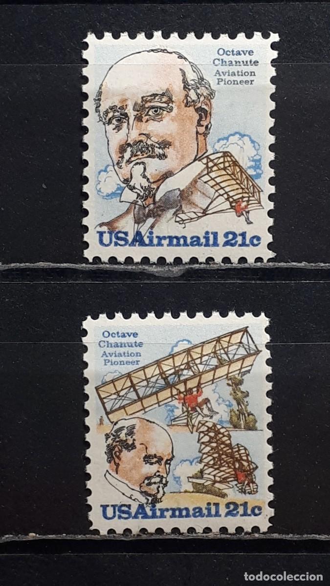 Sellos: ESTADOS UNIDOS. A&Ntilde;O 1979. **. Yvert A&eacute;reo 87/8