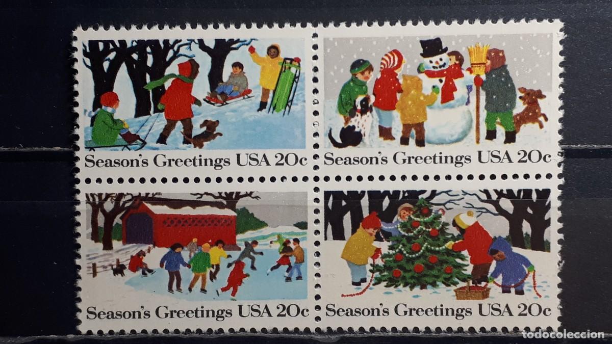 Sellos: ESTADOS UNIDOS. A&Ntilde;O 1982. **. Yvert 1457/60