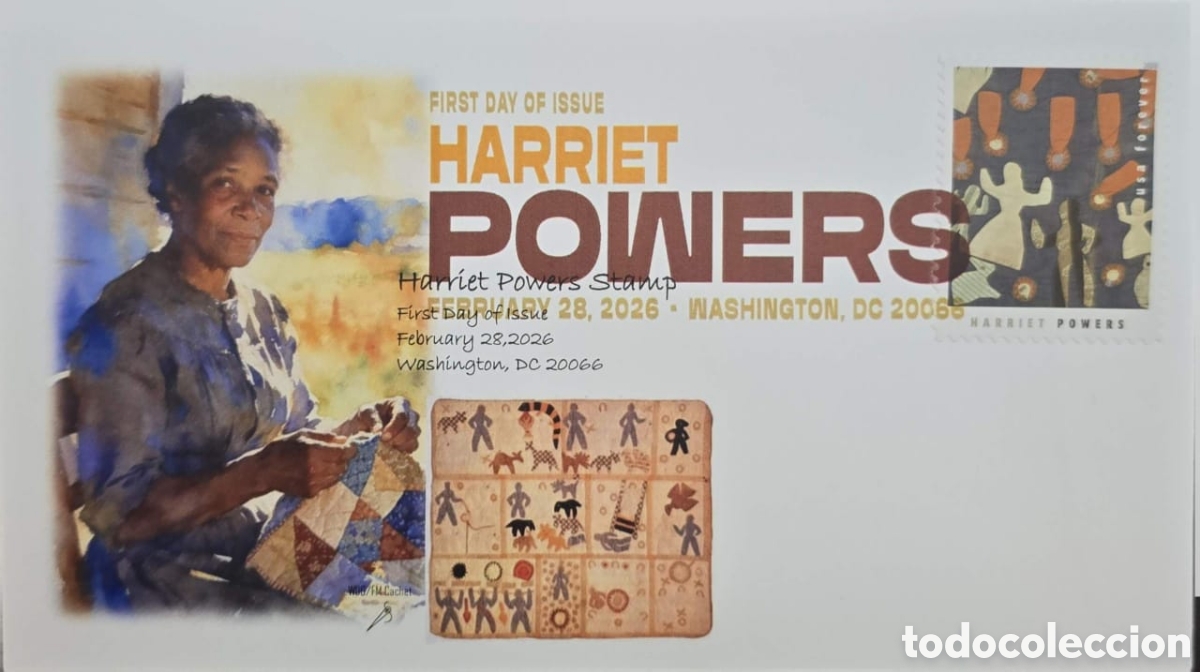Sellos: CA)USA.Harriet Powers / Arte Textil Afroamericano.