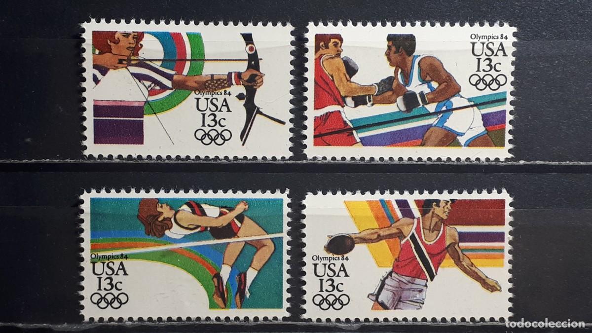 Sellos: ESTADOS UNIDOS. A&Ntilde;O 1983. **. Yvert 1487/90