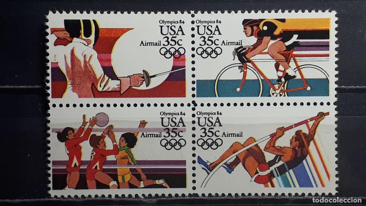 Sellos: ESTADOS UNIDOS. A&Ntilde;O 1983. **. Yvert A&eacute;reo 103/6