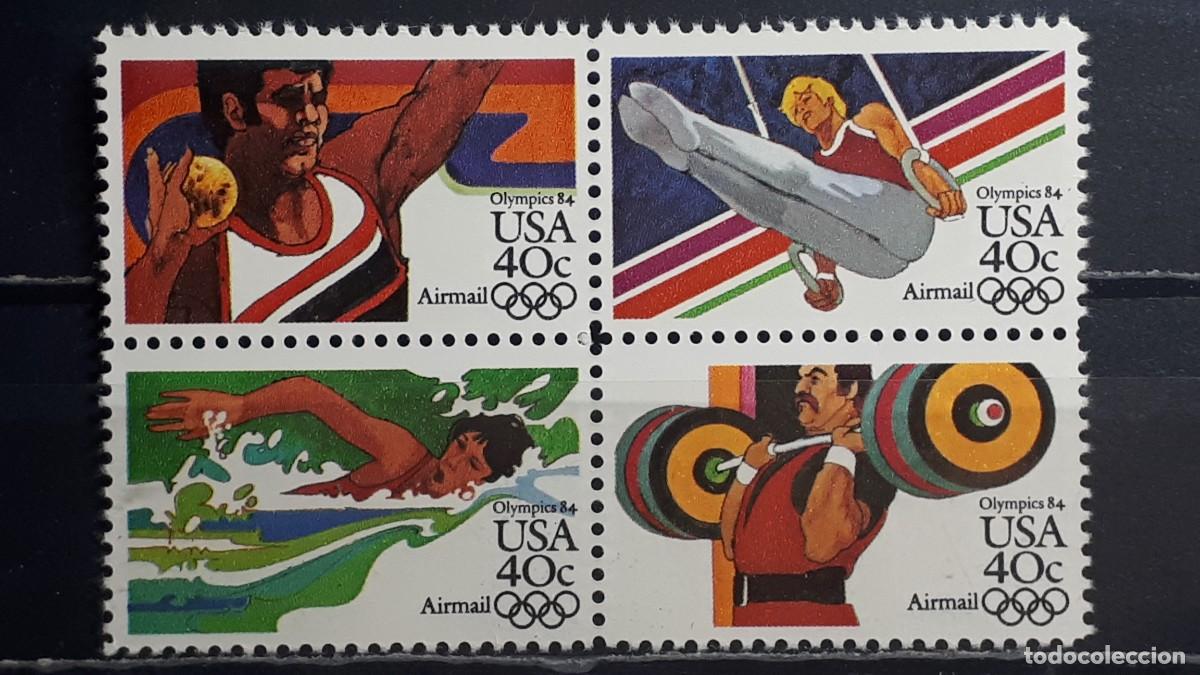 Sellos: ESTADOS UNIDOS. A&Ntilde;O 1983. **. Yvert A&eacute;reo 95/8