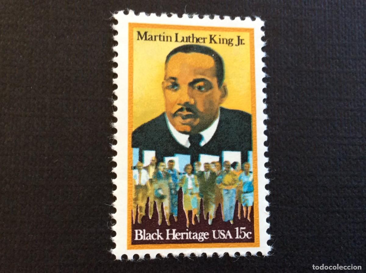 Sellos: ESTADOS UNIDOS N&ordm; YVERT 1234*** A&Ntilde;O 1979. 5O ANIVERSARIO NACIMENTO DE M.L.KING