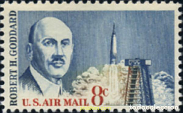 Sellos: 161806 MNH ESTADOS UNIDOS 1964 DR. ROBERT H. GODDARD (1882-1945). PIONERO DE LOS COHETES