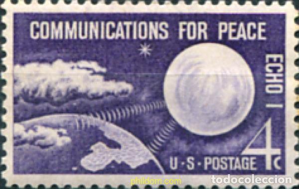 Sellos: 161728 MNH ESTADOS UNIDOS 1960 ECHO I, COMUNICACION POR LA PAZ