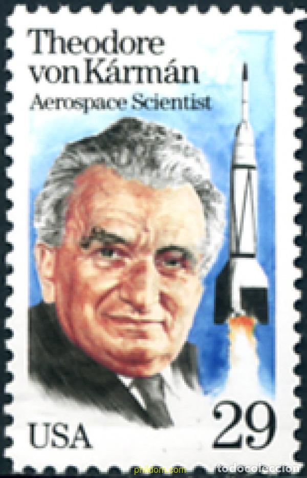 Sellos: 311186 MNH ESTADOS UNIDOS 1992 HOMENAJE A THEODORE VON KARMAN