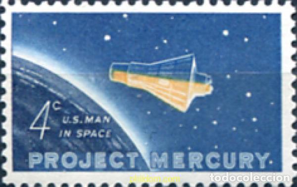 Sellos: 161749 MNH ESTADOS UNIDOS 1962 VUELO ORBITAL DEL CORONEL GLEN