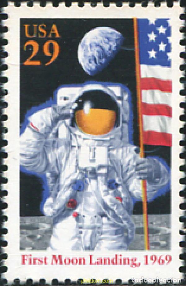 Sellos: 306341 MNH ESTADOS UNIDOS 1994 25 ANIVERSARIO DEL PRIMER ALUNIZAJE