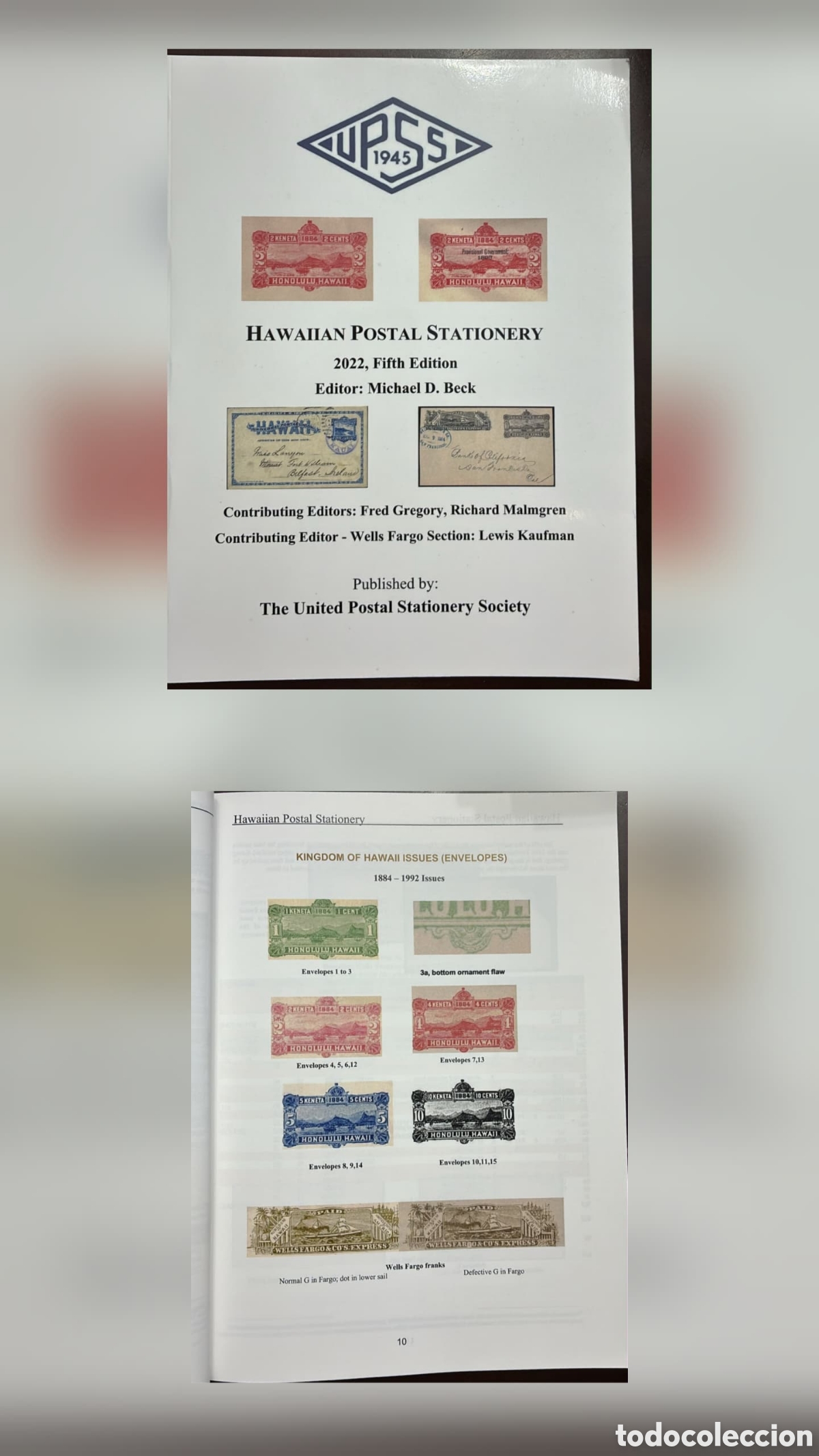 Sellos: CA)Hawaii + 2022 + Philatelic Literature + Reference book &ldquo;Hawaiian Postal Stationery&rdquo; (Fifth Editio