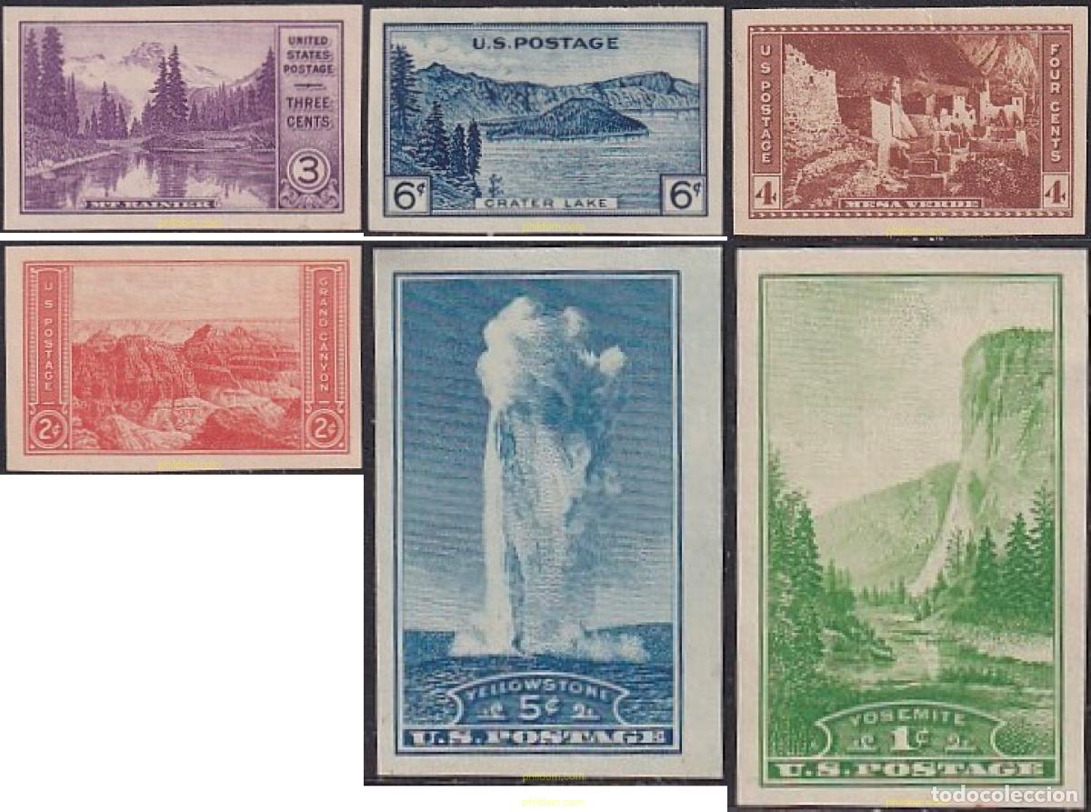 Sellos: 723925 HINGED ESTADOS UNIDOS 1934 PARQUES NACIONALES