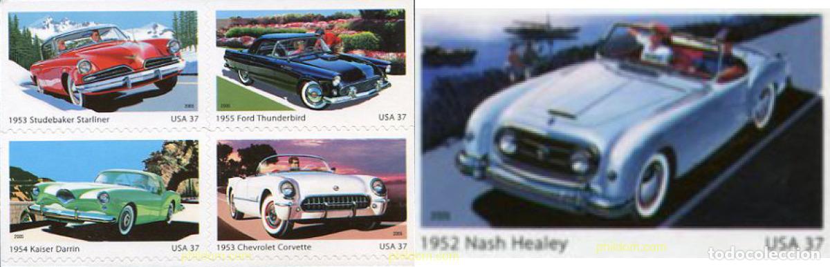 Sellos: 227253 MNH ESTADOS UNIDOS 2005 COCHES DEPORTIVOS