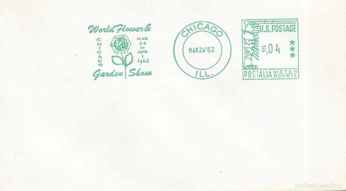 Sellos: 1962. ESTADOS UNIDOS/USA. FRANQUEO MEC&Aacute;NICO/METER. EXP. MUNDIAL DE FLORES Y JARDINER&Iacute;A. NATURALEZA.