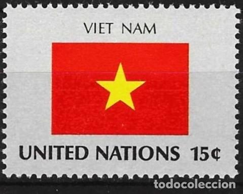 Sellos: Naciones Unidas (Nueva York) 1980 - Mi 351 - YT 319 - Bandera de Vietnam - MNH**