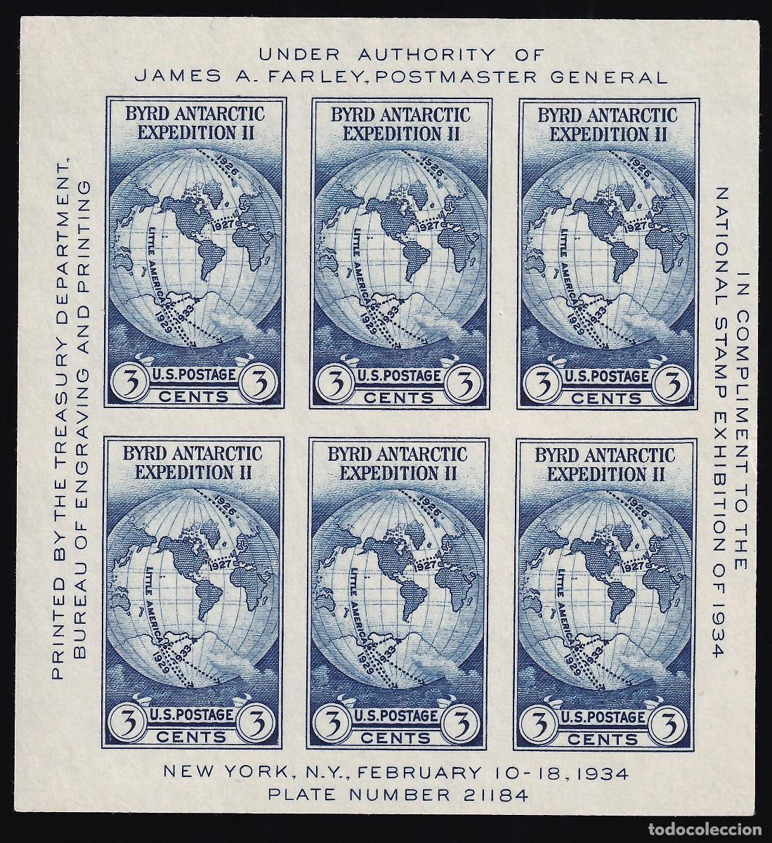 Sellos: Estados Unidos, 1934 Y&T. HB 3, (*)