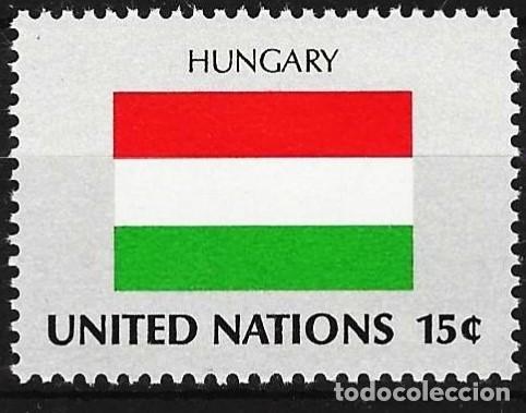 Sellos: Naciones Unidas (Nueva York) 1980 - Mi 363 - YT 331 - Bandera de Hungr&iacute;a - MNH**