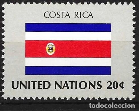 Sellos: Naciones Unidas (Nueva York) 1981 - Mi 388 - YT 356 - Bandera de Costa Rica - MNH**