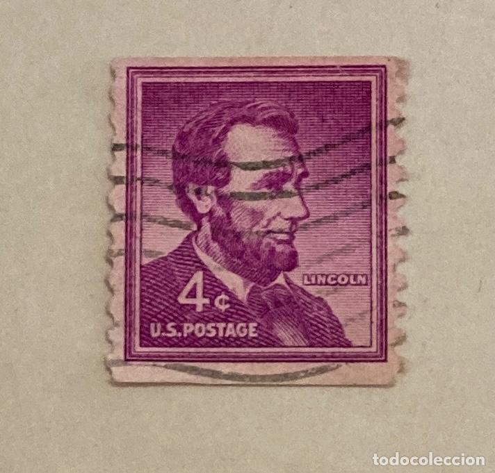 Sellos: U.S. POSTAGE Lincoln sello 4 USA Estados Unidos