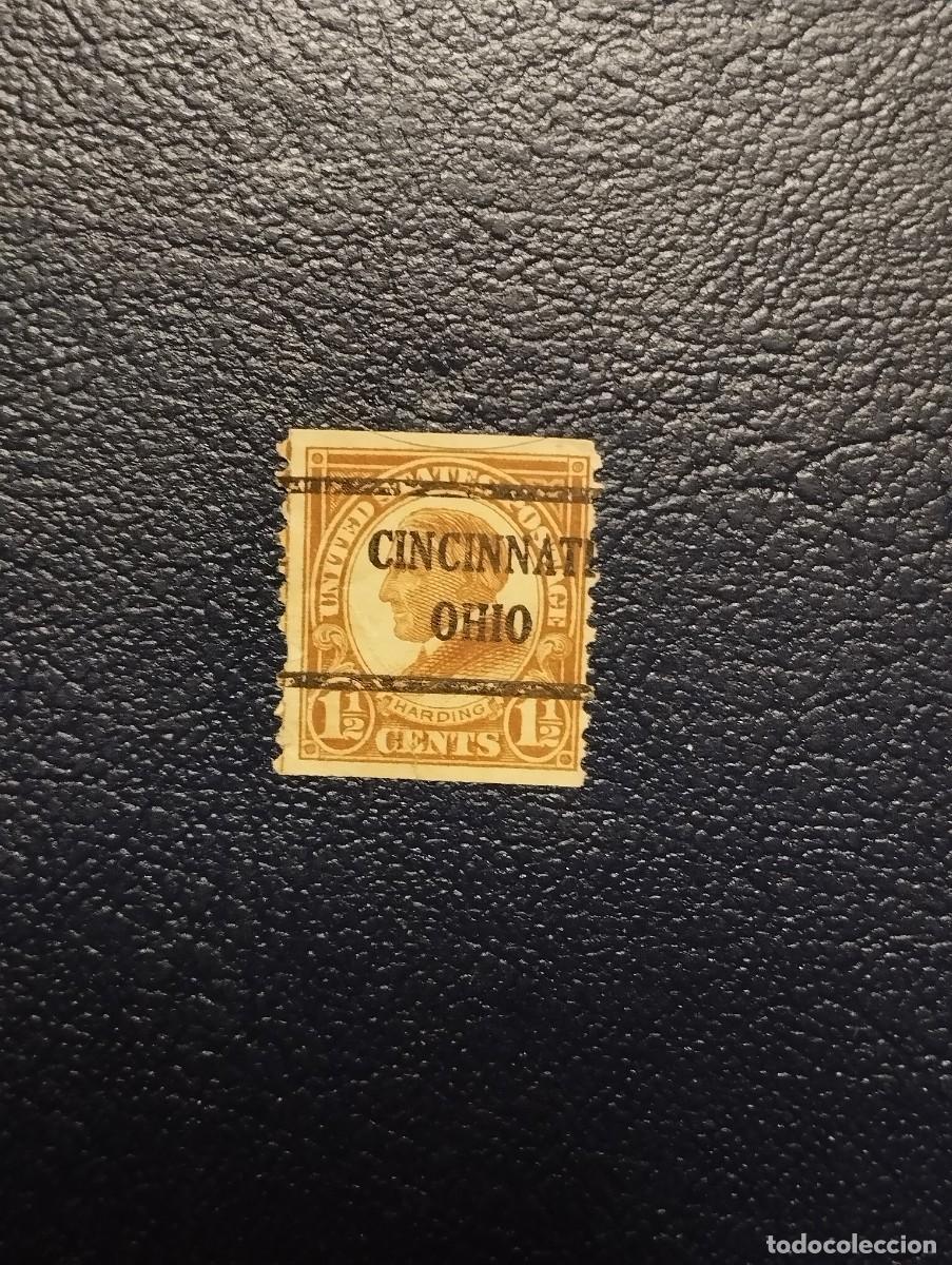 Sellos: 29.07/ Estados Unidos. Pre matasellado. Cincinnati/ Ohio