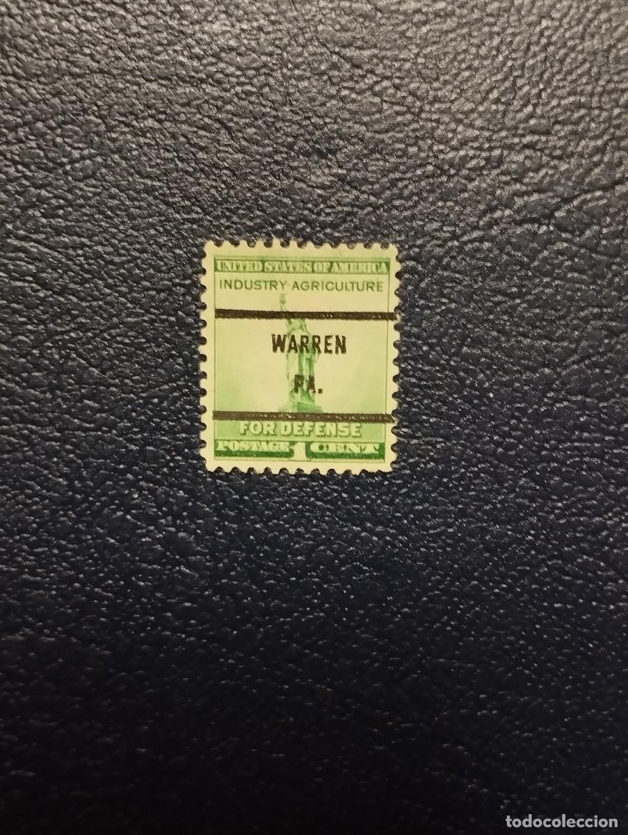 Sellos: 29.07/ Estados Unidos. Pre matasellado. Warren/ Pennsylvania