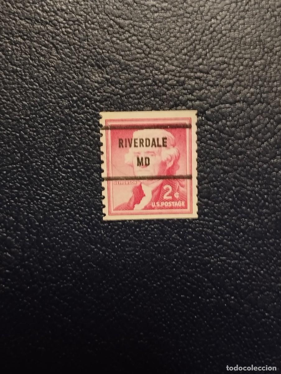 Sellos: 29.07/ Estados Unidos. Pre matasellado. Riverdale/ Maryland