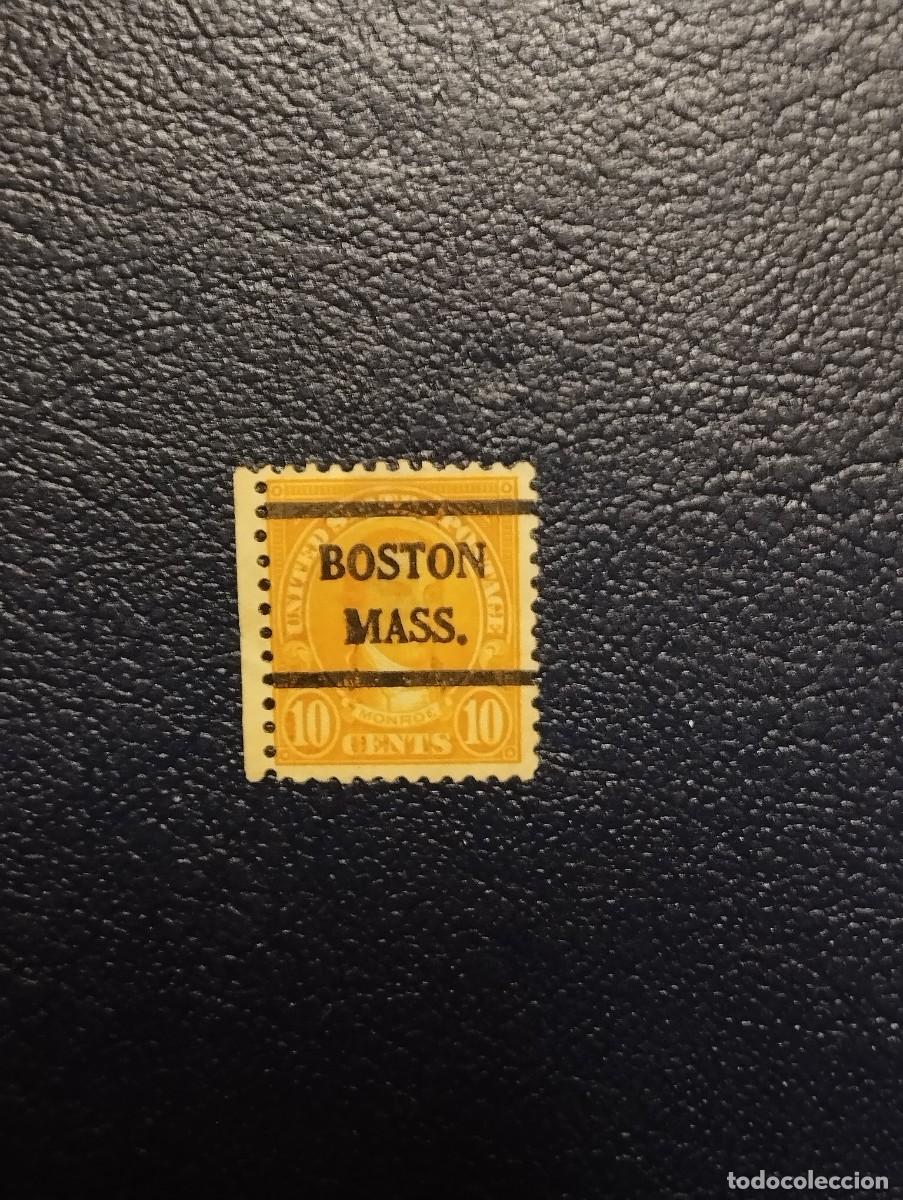 Sellos: 29.07/ Estados Unidos. Pre matasellado. Boston/ Massachusetts