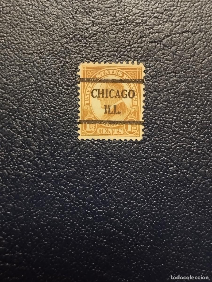 Sellos: 29.07/ Estados Unidos. Pre matasellado. Chicago/ Illinois
