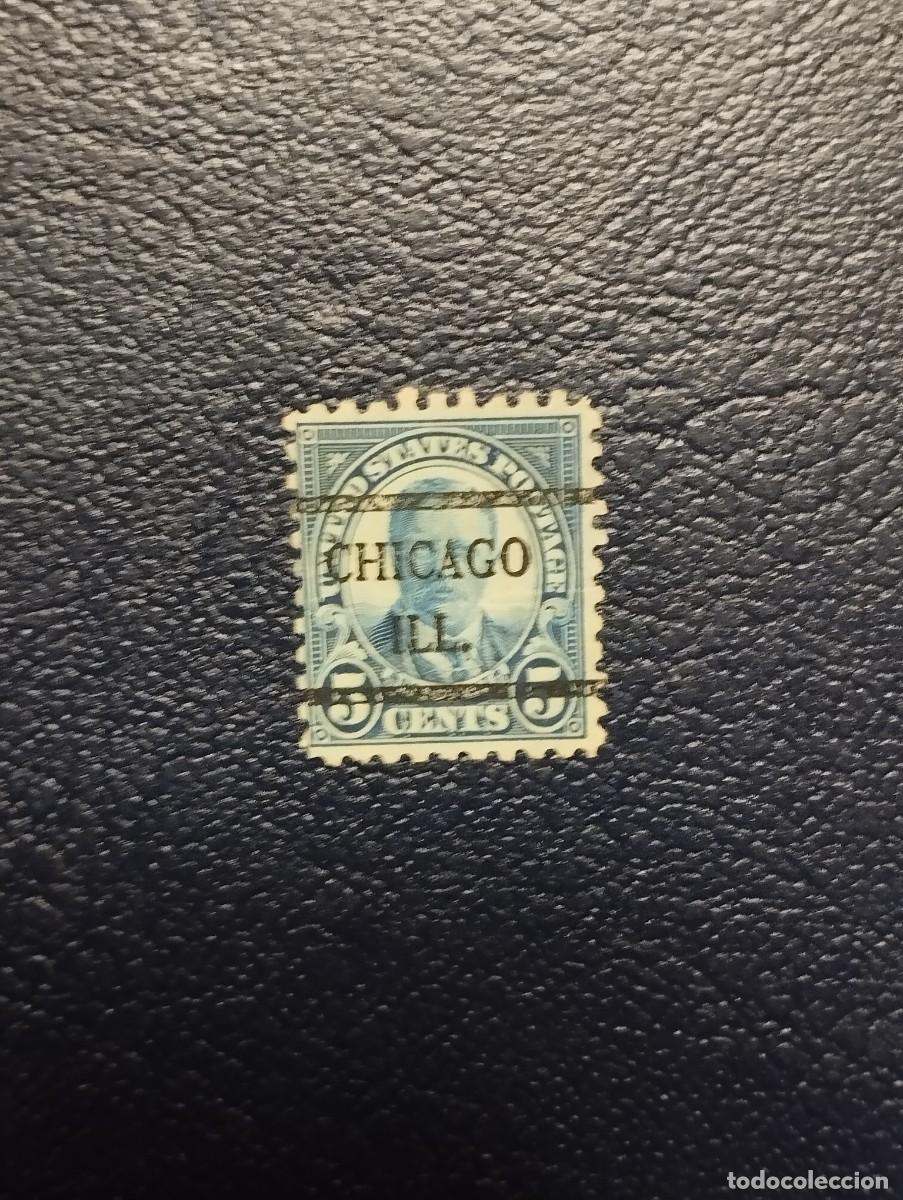 Sellos: 29.07/ Estados Unidos. Pre matasellado. Chicago/ Illinois