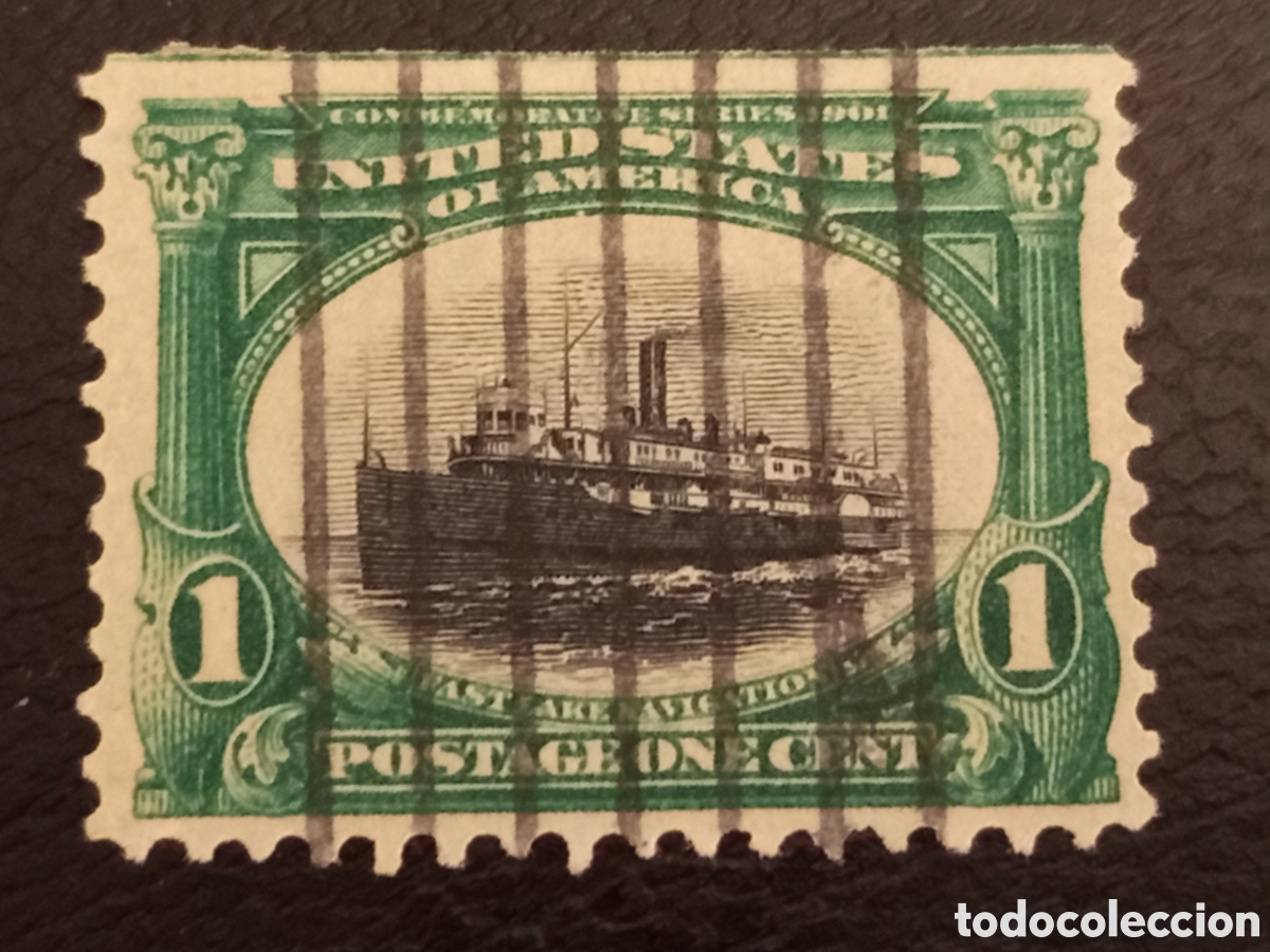 Sellos: Sello EE.UU. 1901 Expo Pan-Americana - 1c, buen estado, usado
