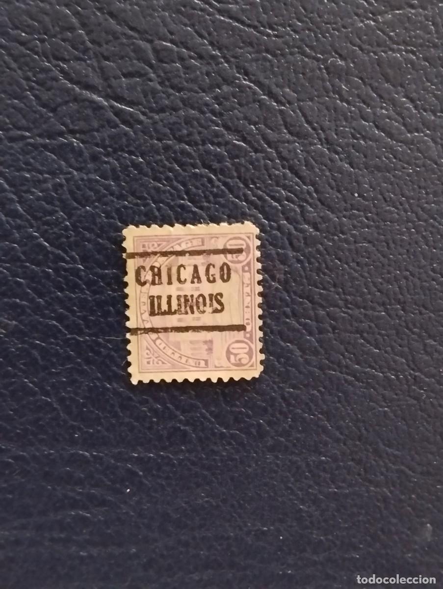 Sellos: 31.07/ Estados Unidos. Pre matasellado. Chicago/ Illinois