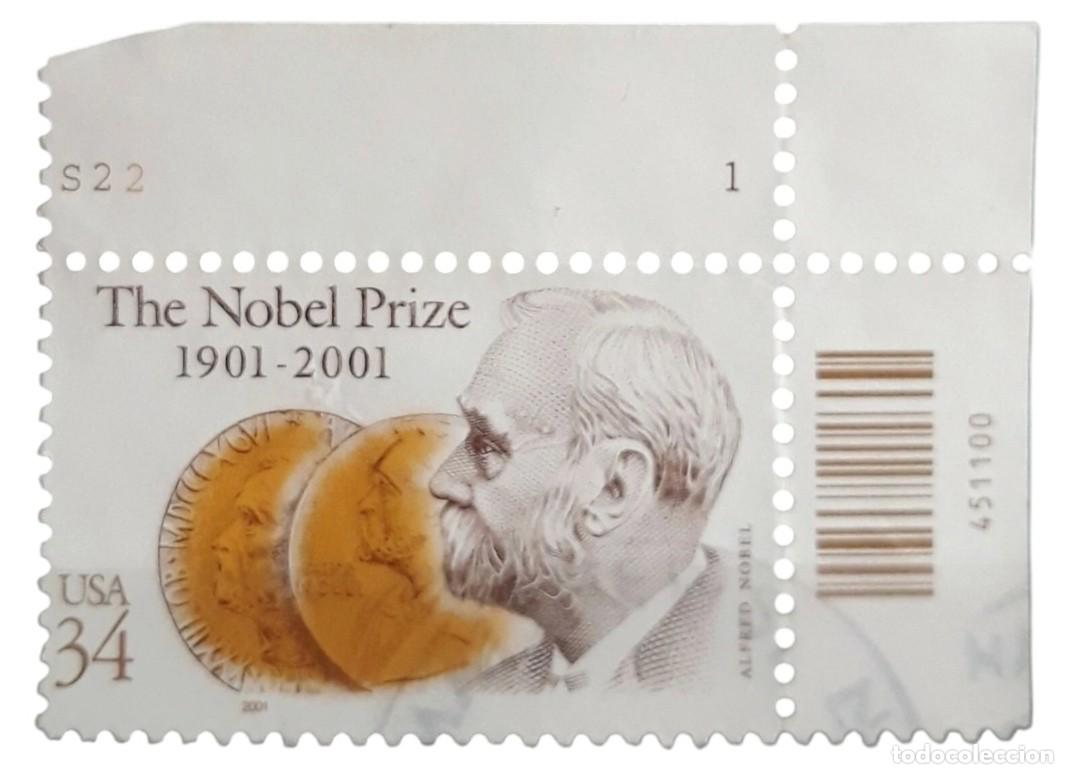 Sellos: ESTADOS UNIDOS 2001 Centenario de los premios Nobel. USADO.