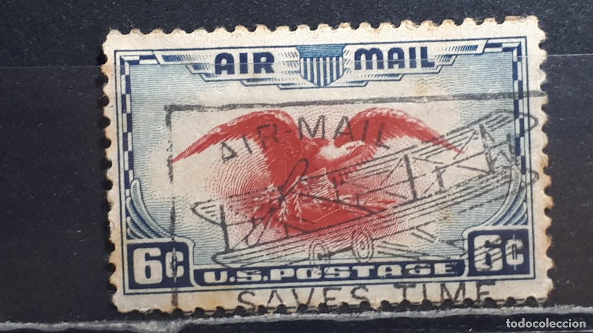 Sellos: ESTADOS UNIDOS. A&Ntilde;O 1938 &deg; YVERT A&eacute;reo 24.