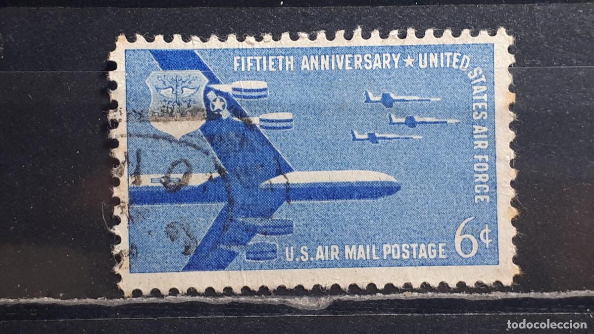 Sellos: ESTADOS UNIDOS. A&Ntilde;O 1957 &deg;. YVERT A&eacute;reo 49.