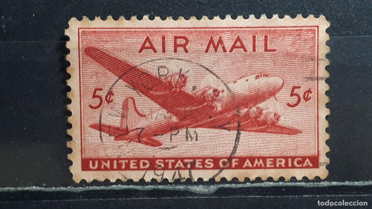 Sellos: ESTADOS UNIDOS. A&Ntilde;O 1940 &deg; YVERT A&eacute;reo 33.