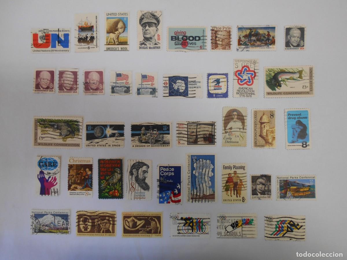 Sellos: ESTADOS UNIDOS, 100 SELLOS DIFERENTES, LOTE 6