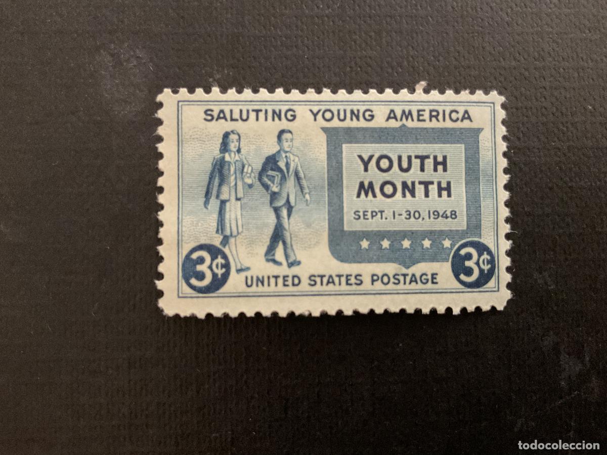 Sellos: ESTADOS UNIDOS N&ordm; YVERT 514*** A&Ntilde;O 1948. MES DE LA JUVENTUD