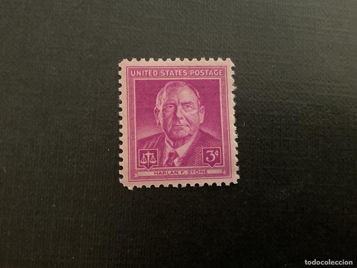 Sellos: ESTADOS UNIDOS N&ordm; YVERT 516*** A&Ntilde;O 1948. HARLAN FISKE STONE, MINISTRO DE JUSTICIA