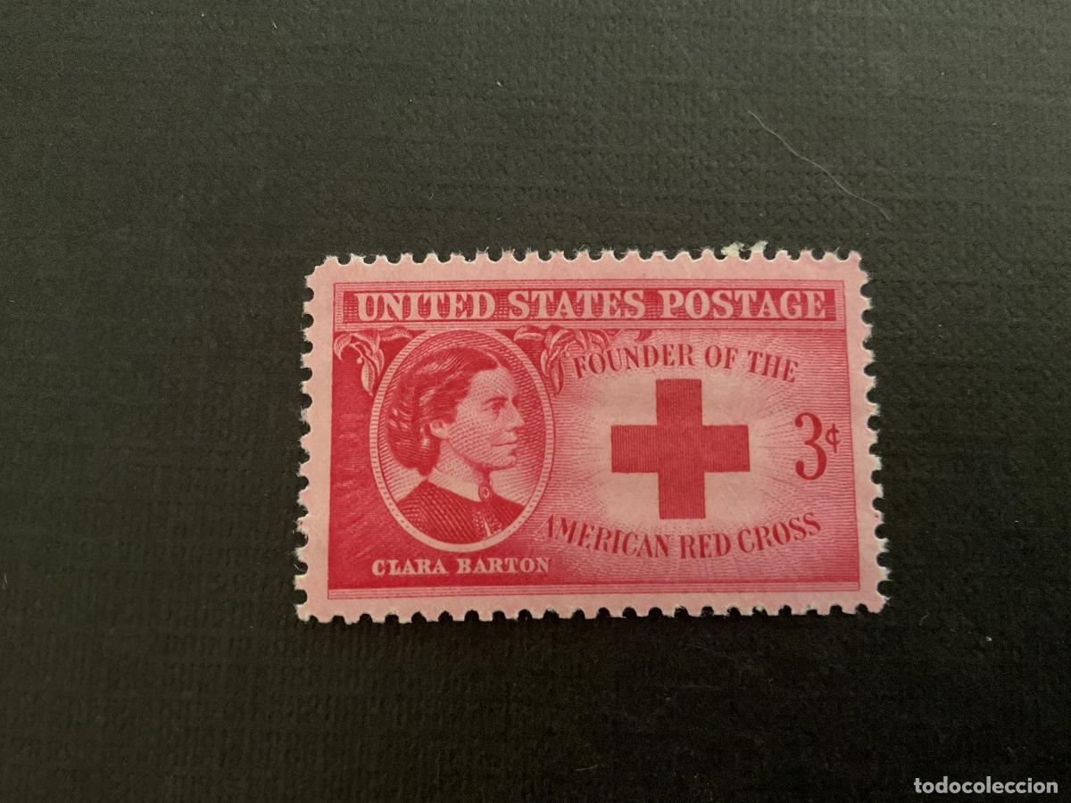 Sellos: ESTADOS UNIDOS N&ordm; YVERT 518*** A&Ntilde;O 1948. CLARA BARTON,FUNDADORA CRUZ ROJA NACIONAL